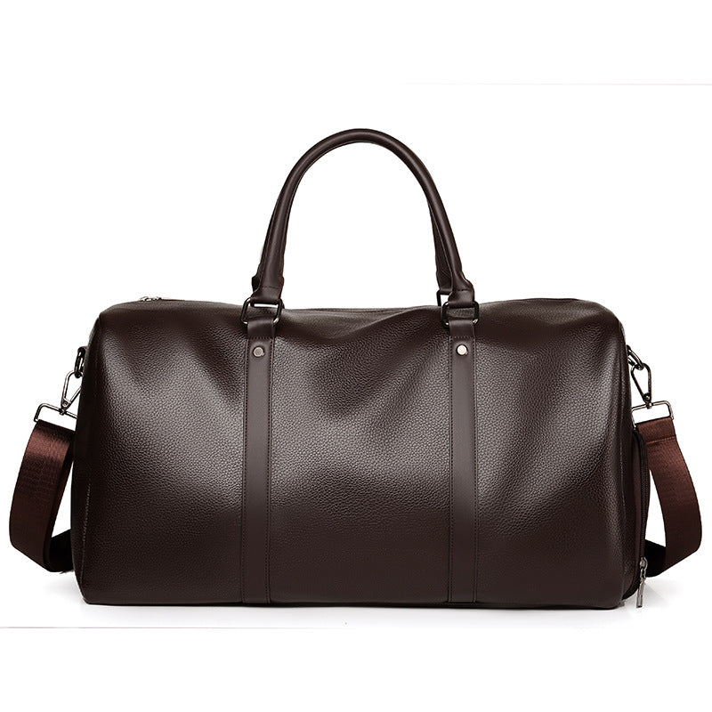 Leather Weekend Travel Duffle Bag