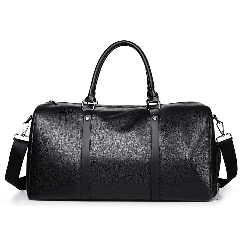 Leather Weekend Travel Duffle Bag