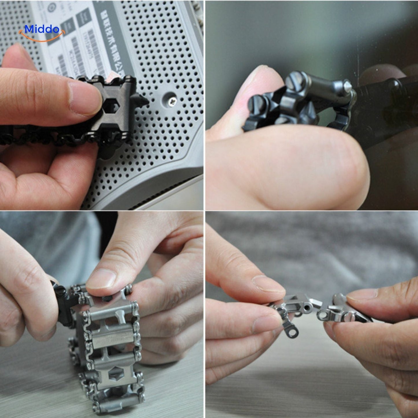 Leatherman Tread Style Multitool Bracelet - Choose Between With or Without Logo!