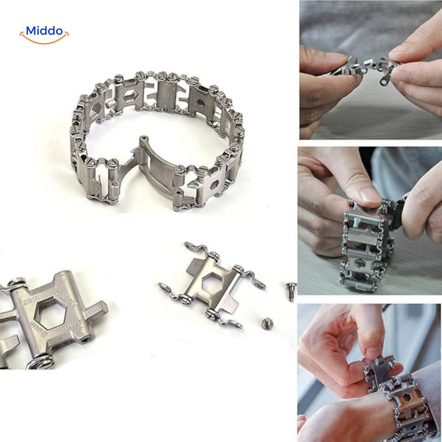 Leatherman Tread Style Multitool Bracelet - Choose Between With or Without Logo!