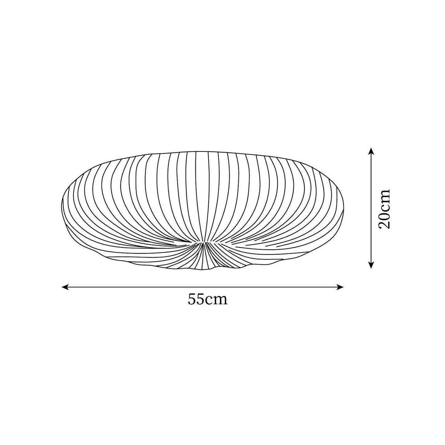LED Ceiling Lamp Robby – Metal and Acrylic