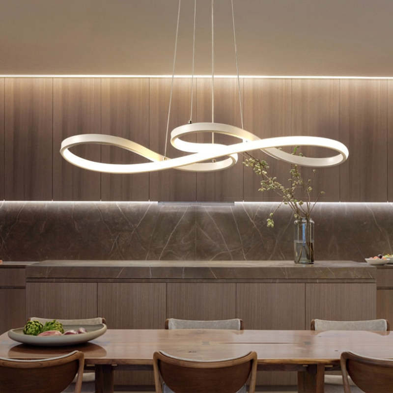 LED Musical Notes Pendant | Unique Design Lamp in Black, White, Gold
