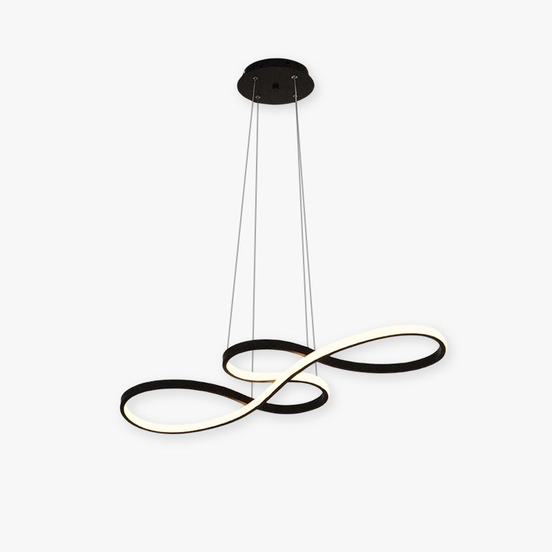 LED Musical Notes Pendant | Unique Design Lamp in Black, White, Gold