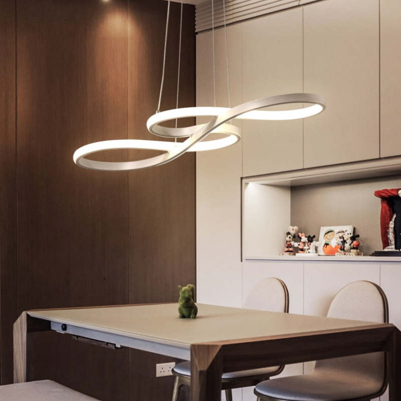 LED Musical Notes Pendant | Unique Design Lamp in Black, White, Gold