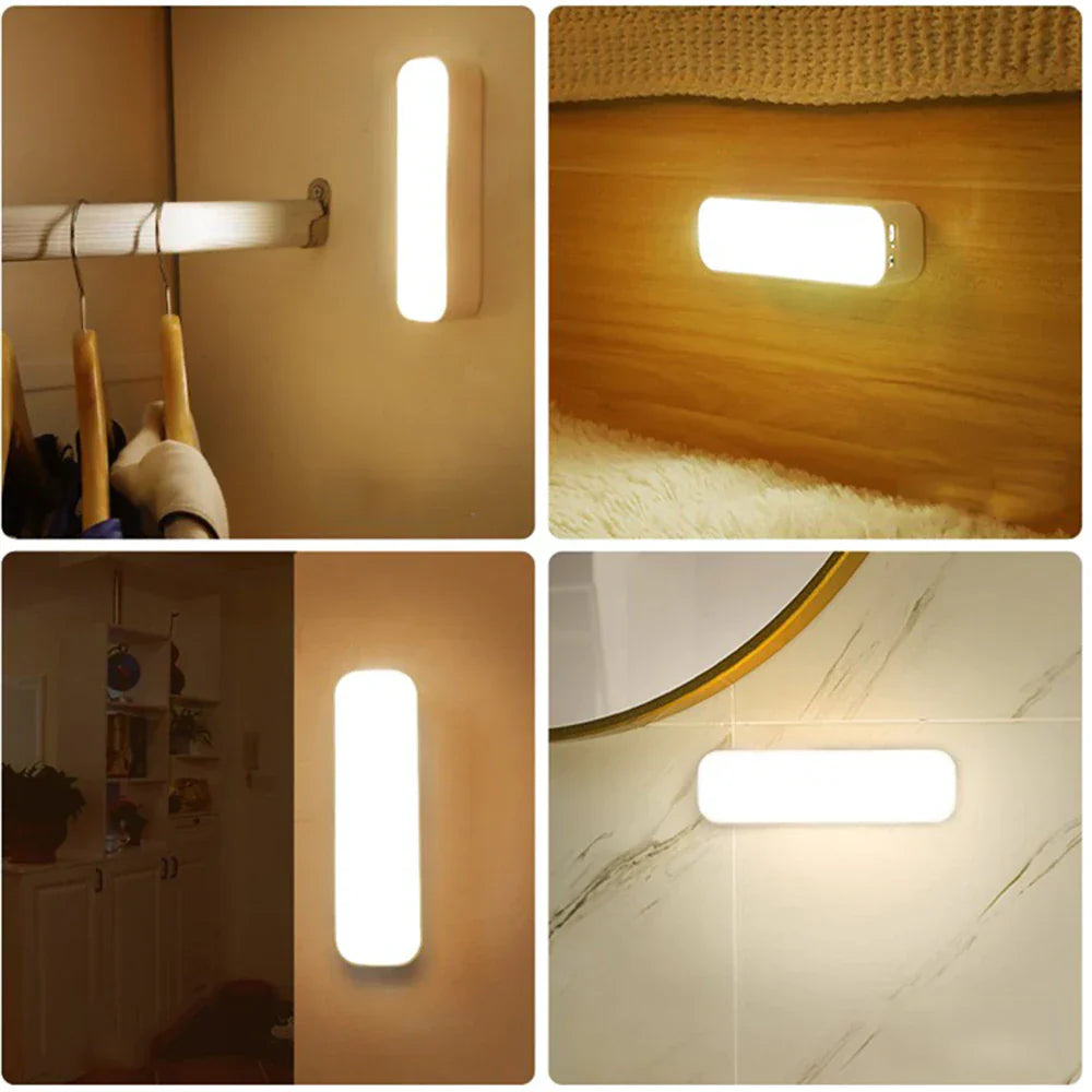 LED USB Rechargeable Wireless Motion Sensor Wall Lamp