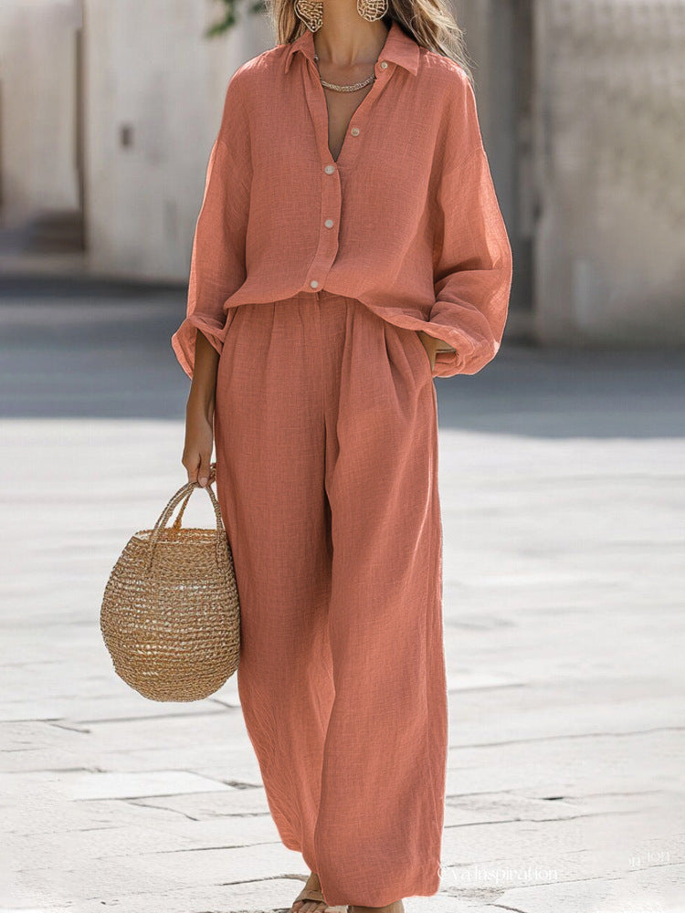 Light Linen Set for Women Closora