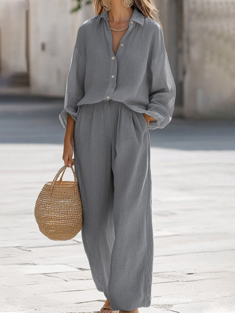 Light Linen Set for Women Closora