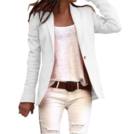 Lightweight Women's Blazer with Lapel Collar