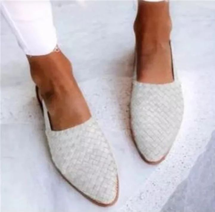 Lisa | Elegant Woven Mules for Women with Pointed Toe