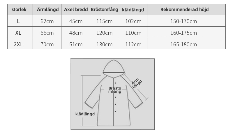 Long Waterproof Raincoat with Hood for Women