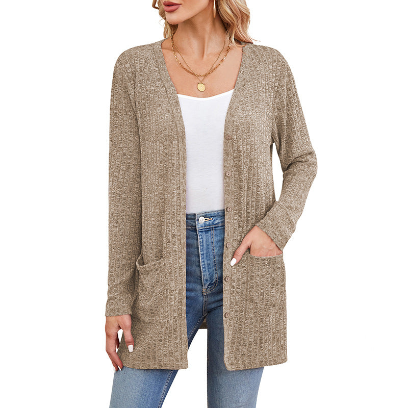 Longline Ribbed Cardigan