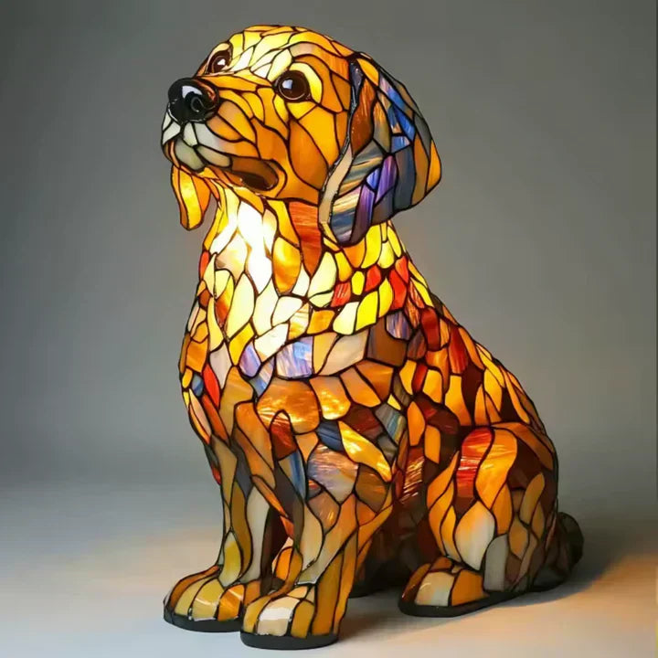 Lumidog Dog Lamp: Unique Handmade Ambient Lighting & Decoration