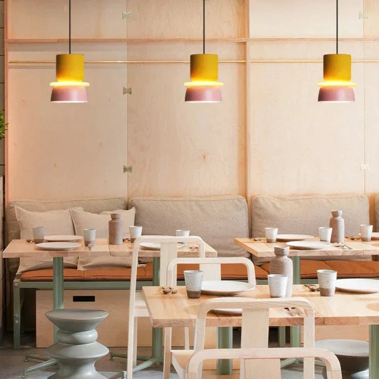 LuminaGlow - Modern Pendant Lamp in Scandinavian Macaron Style
