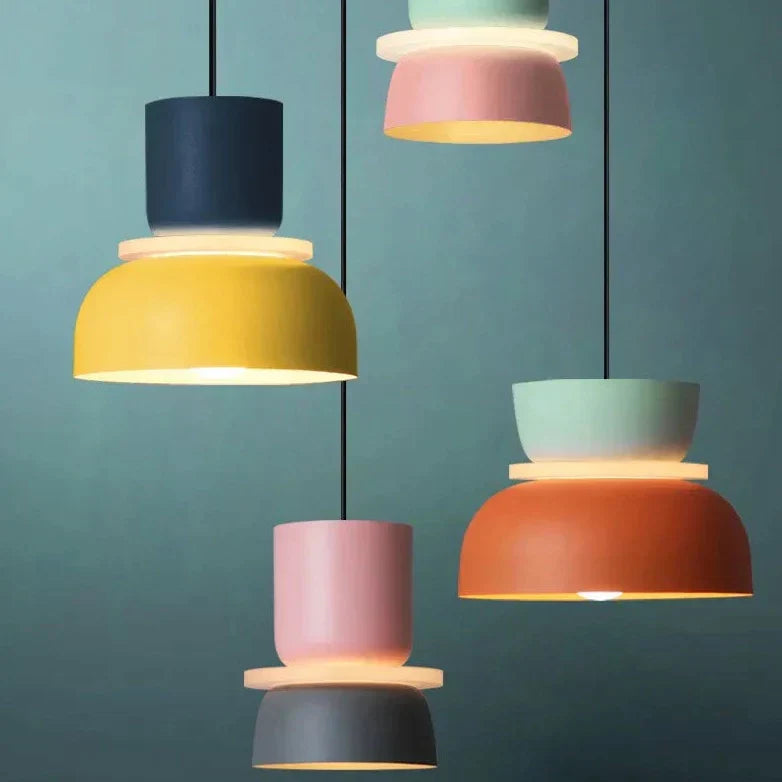 LuminaGlow - Modern Pendant Lamp in Scandinavian Macaron Style