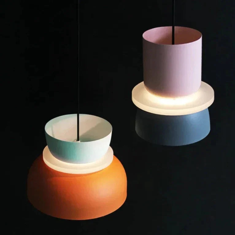 LuminaGlow - Modern Pendant Lamp in Scandinavian Macaron Style