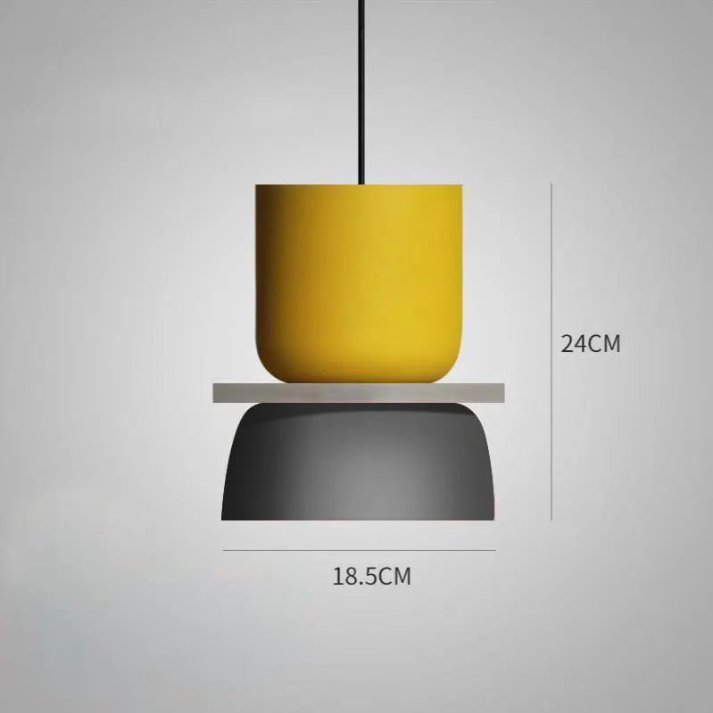 LuminaGlow - Modern Pendant Lamp in Scandinavian Macaron Style