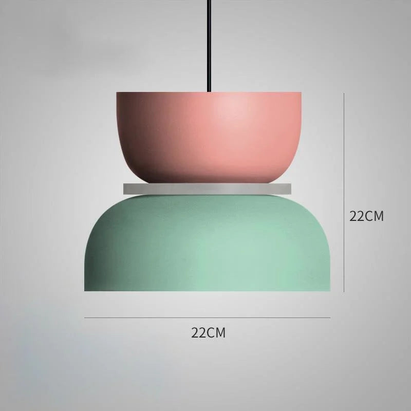 LuminaGlow - Modern Pendant Lamp in Scandinavian Macaron Style