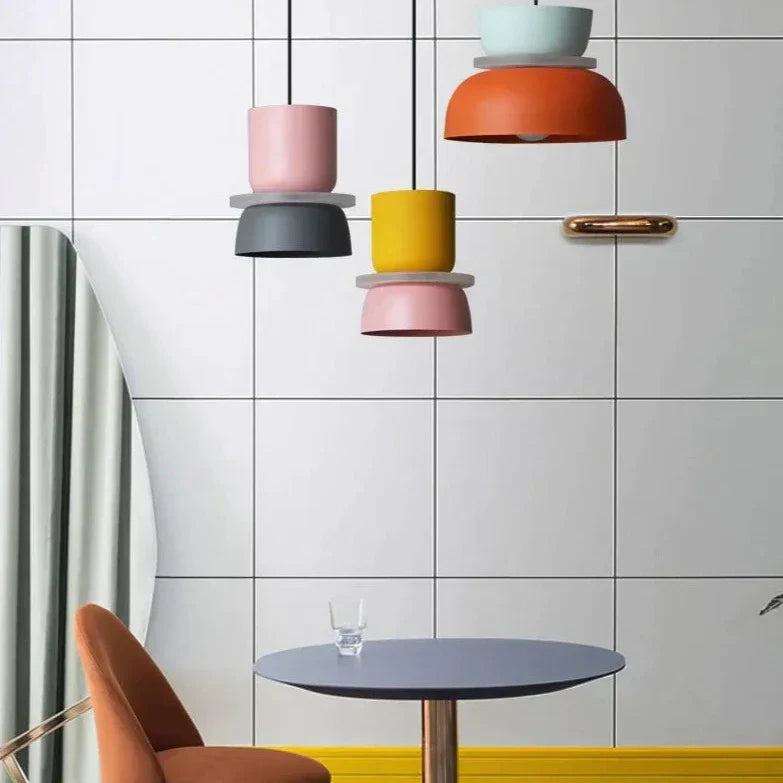 LuminaGlow - Modern Pendant Lamp in Scandinavian Macaron Style