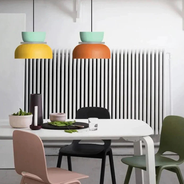 LuminaGlow - Modern Pendant Lamp in Scandinavian Macaron Style
