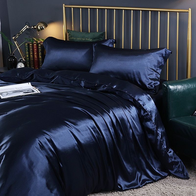 Luxury Satin-Silk Bedding Set 4-Piece