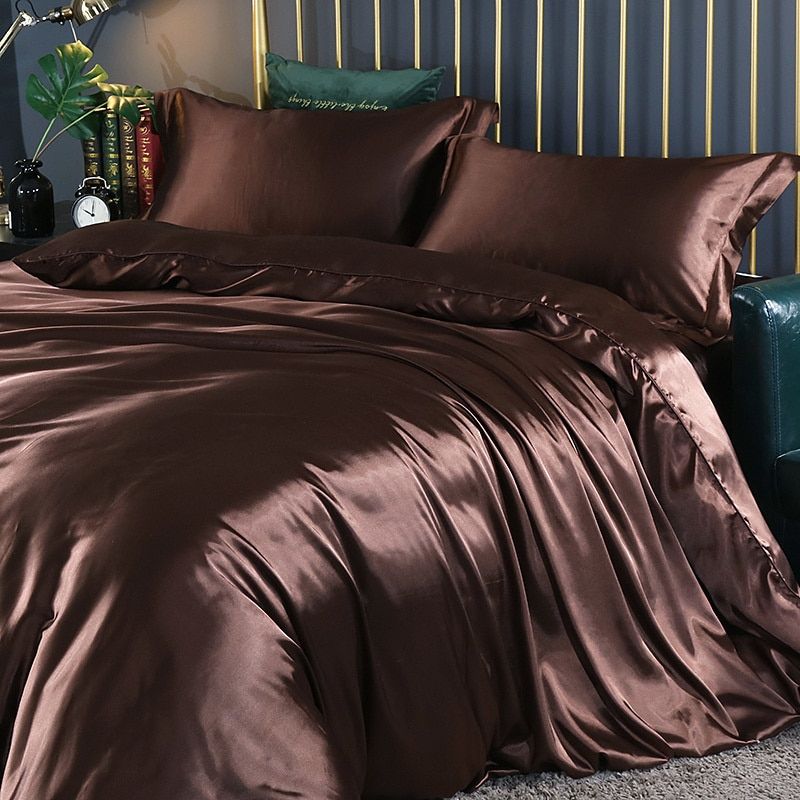 Luxury Satin-Silk Bedding Set 4-Piece