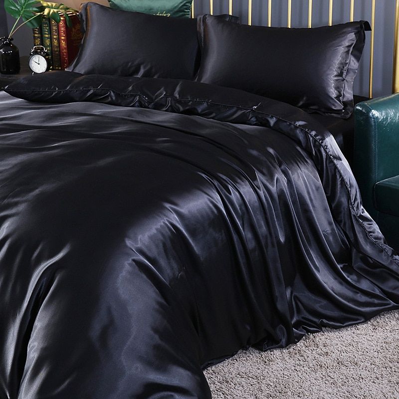 Luxury Satin-Silk Bedding Set 4-Piece