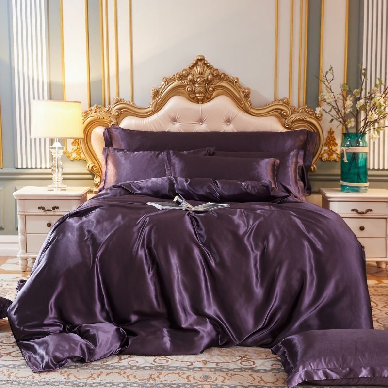 Luxury Satin-Silk Bedding Set 4-Piece