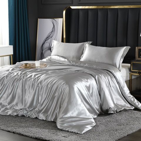 Luxury Satin-Silk Bedding Set 4-Piece