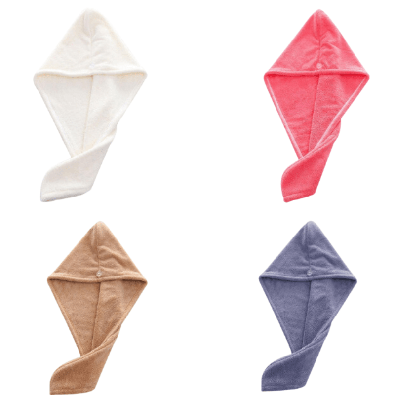 Magic Hair Drying Towel with Microfiber, Quick Drying, Convenient Closure, Soft and Lightweight – Ideal for Daily Use