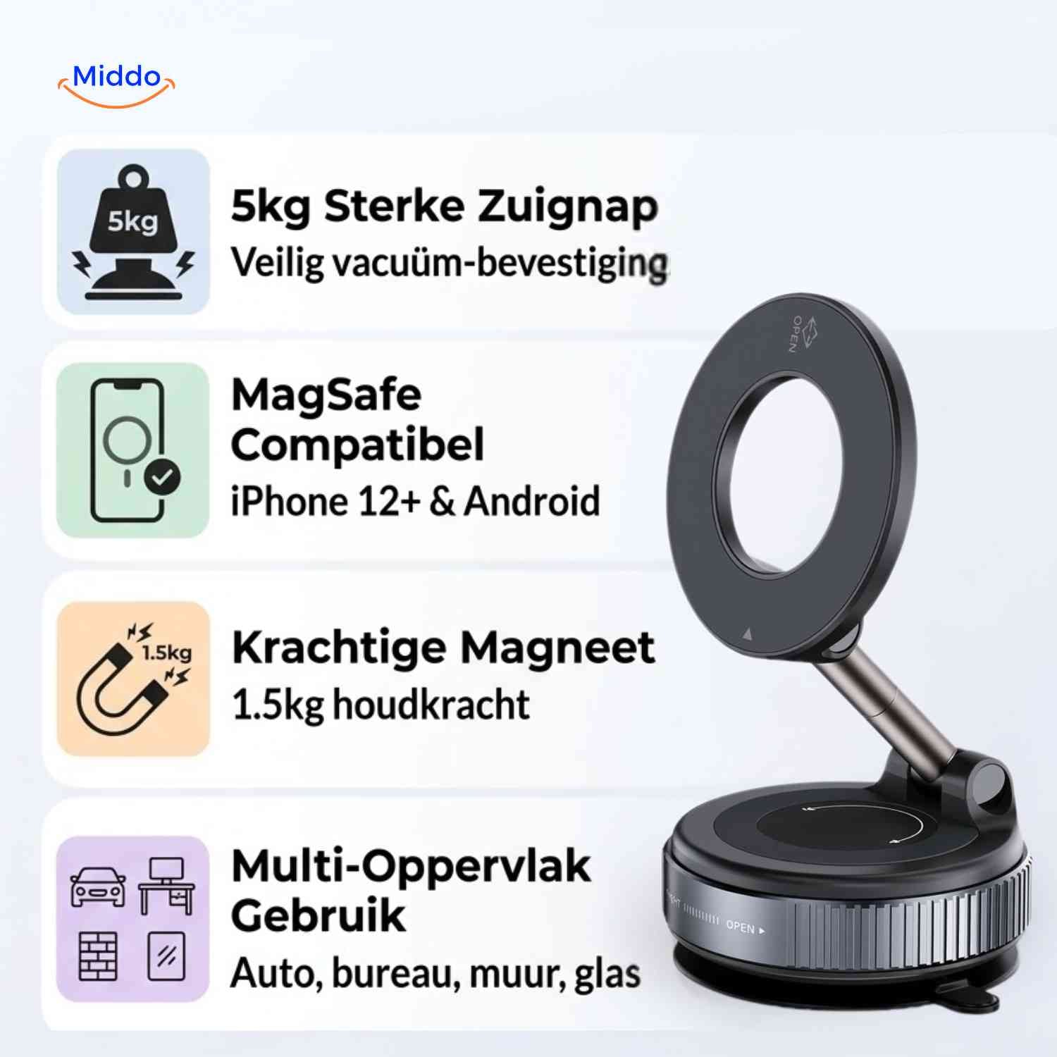 MagnaFold™ Holder | MagSafe, Foldable and Strong Grip