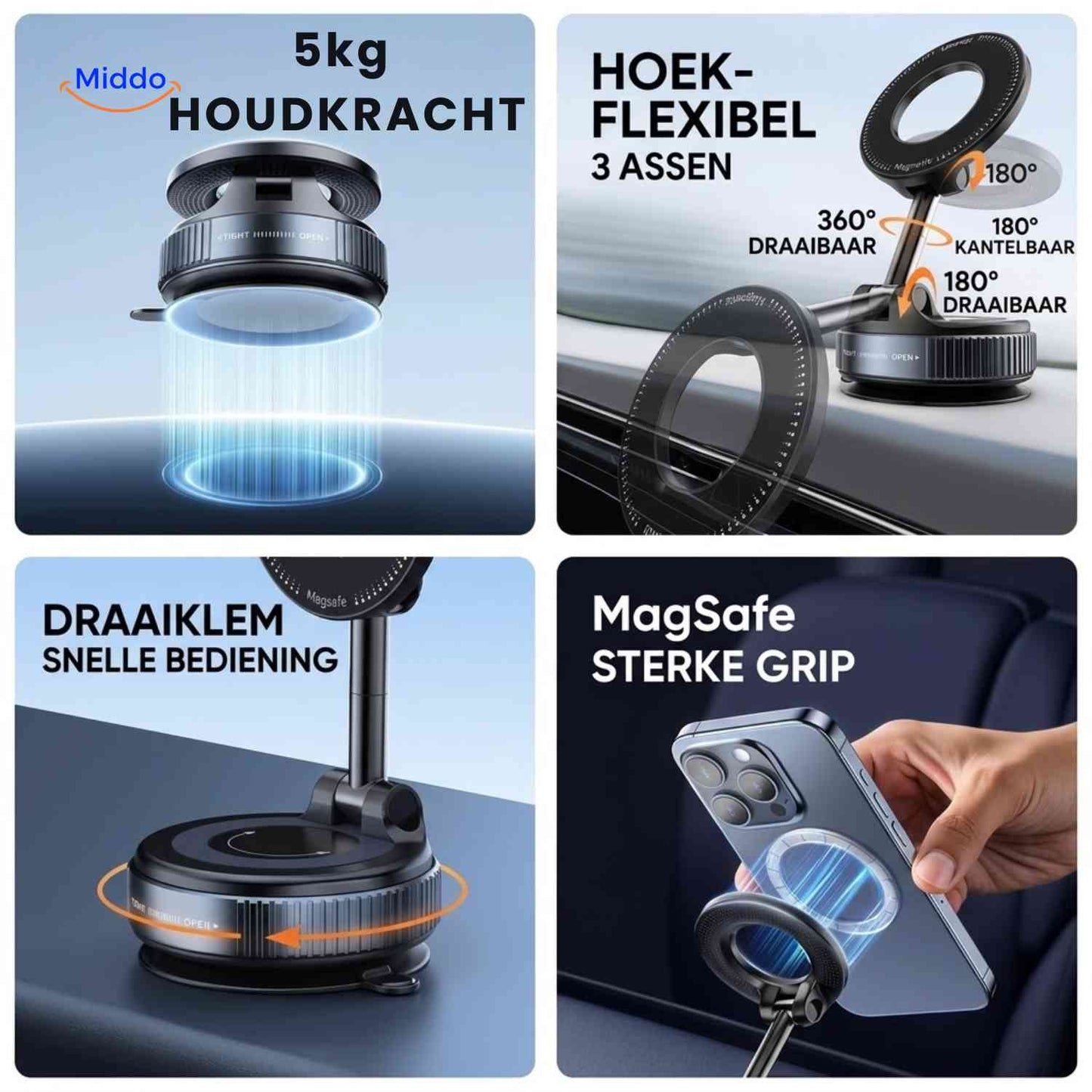 MagnaFold™ Holder | MagSafe, Foldable and Strong Grip