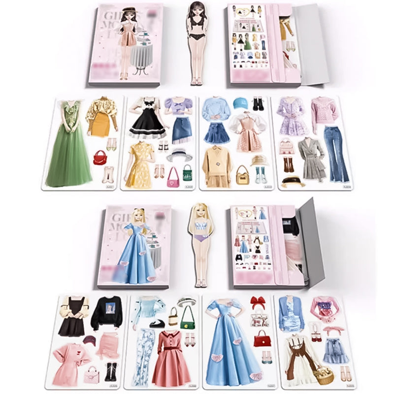 Magnetic Dress-Up Doll for Girls