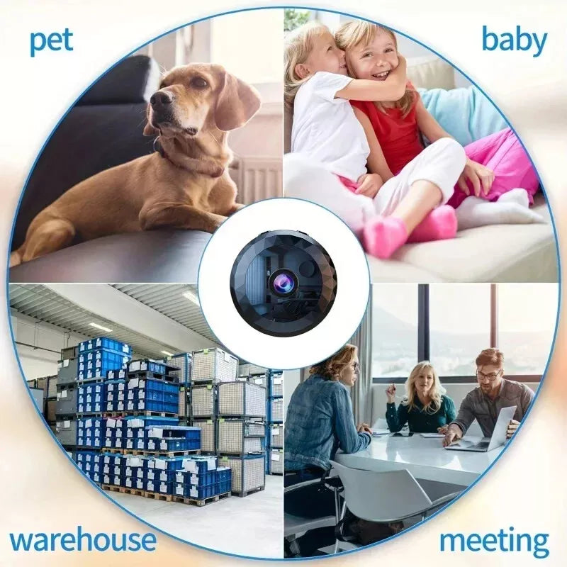 Magnetic Mini WiFi Surveillance Camera - 1080P HD | Night Vision and Motion Sensor