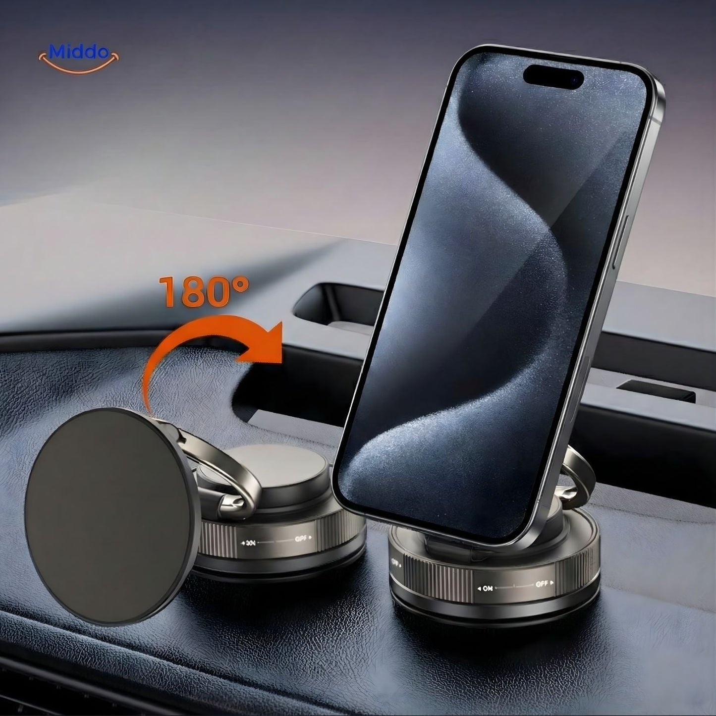 Magnevo™ Phone Holder | 360° Rotatable, MagSafe and Compact