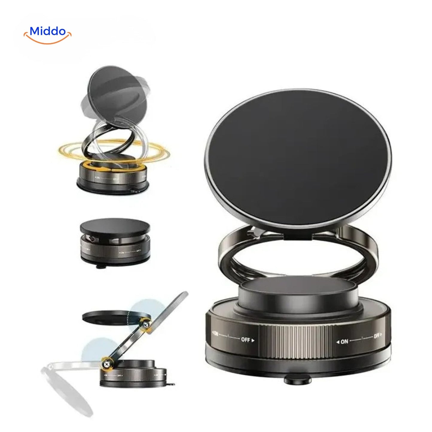 Magnevo™ Phone Holder | 360° Rotatable, MagSafe and Compact
