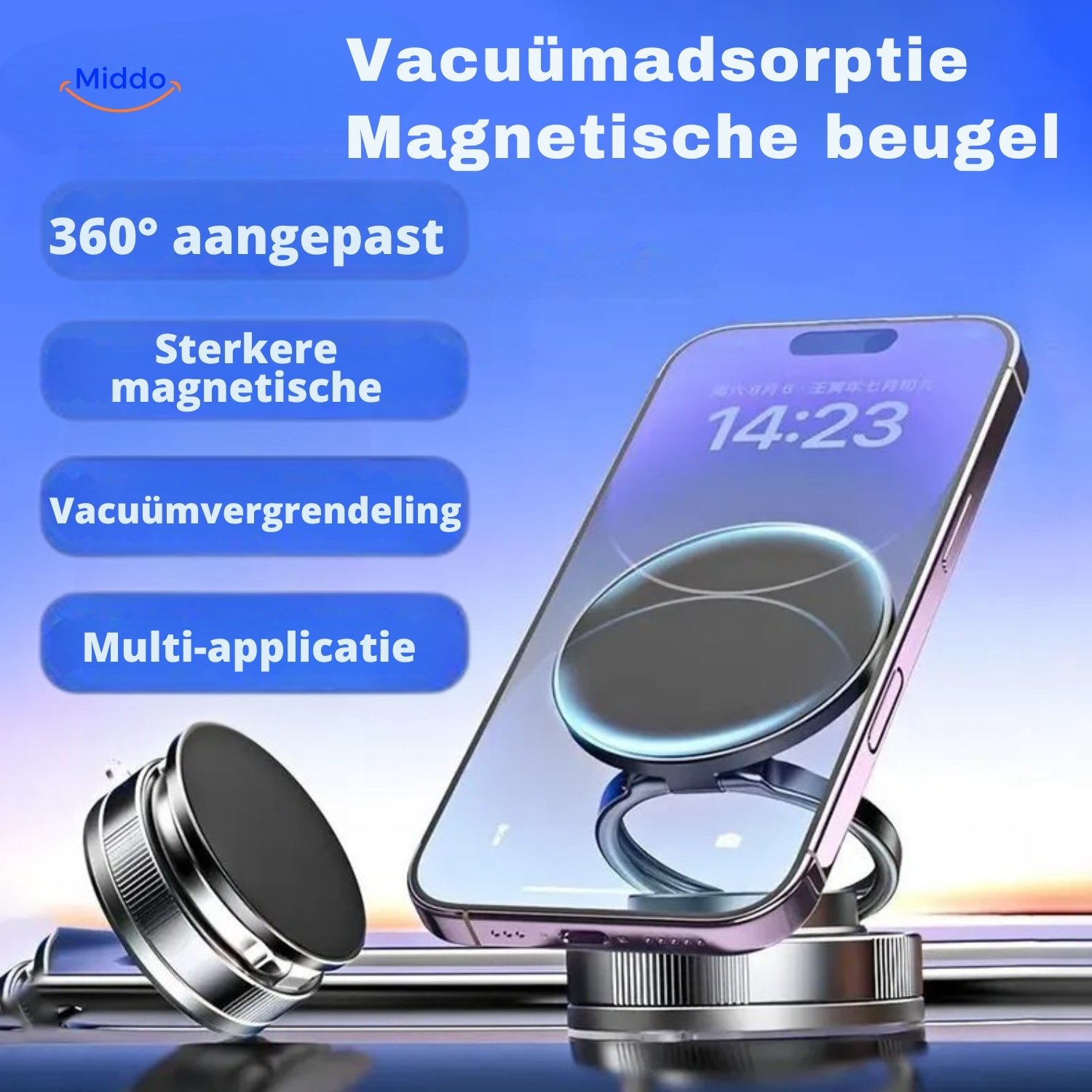 Magnevo™ Phone Holder | 360° Rotatable, MagSafe and Compact