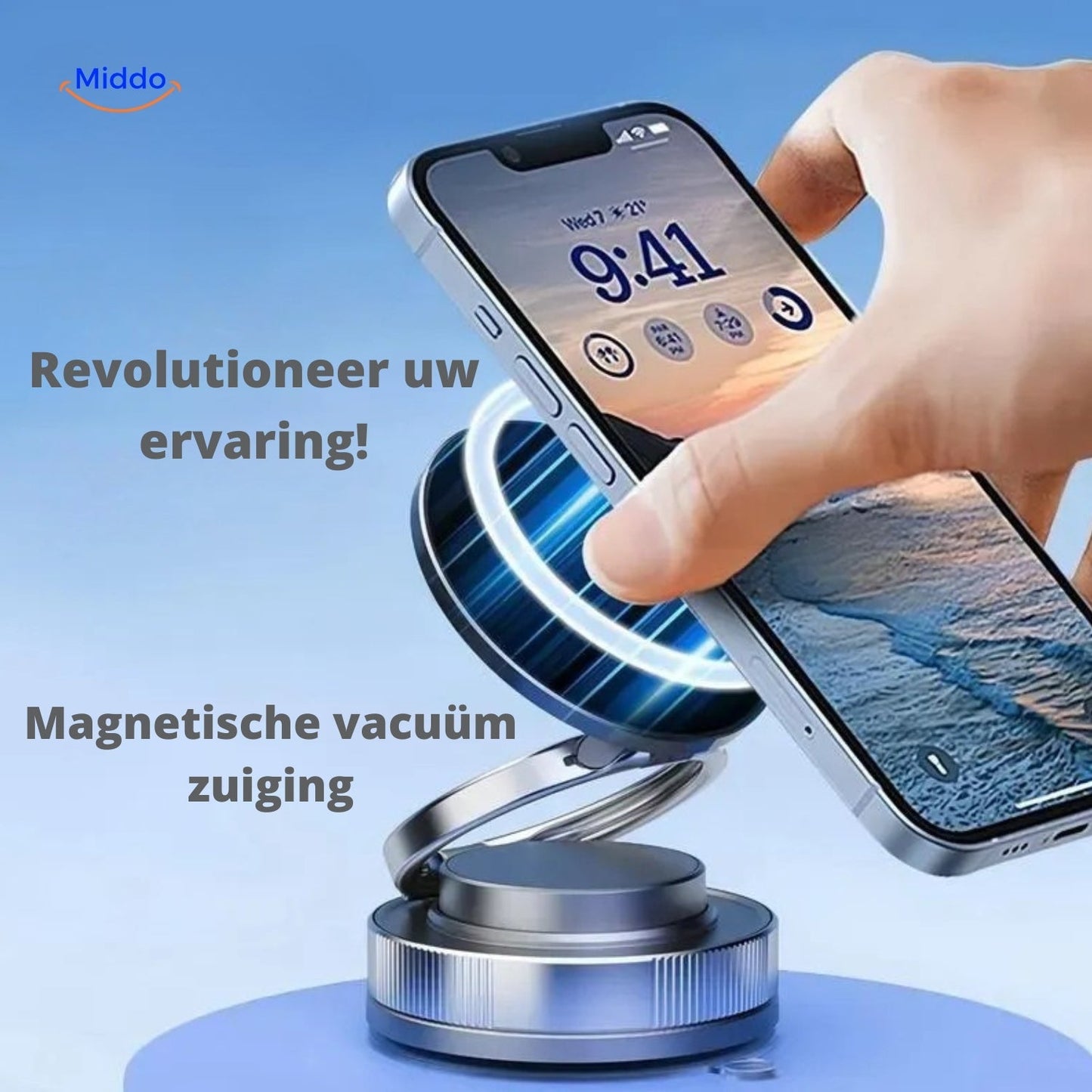Magnevo™ Phone Holder | 360° Rotatable, MagSafe and Compact