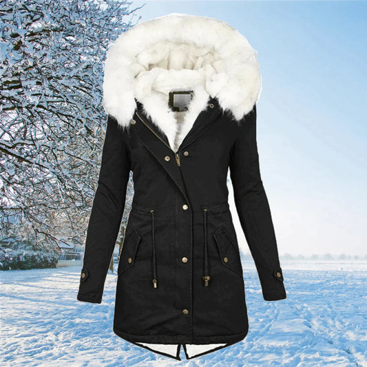 Women's Hooded Parka Coat - Image 1