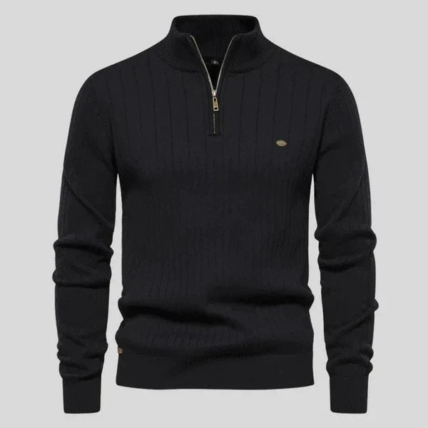 MASON - Sweater with Half Zipper