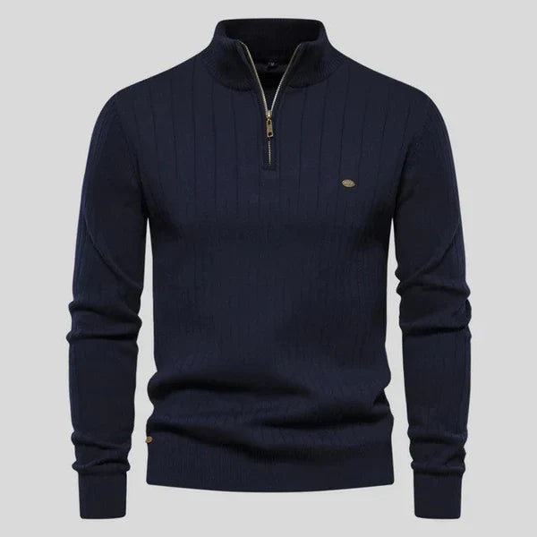 MASON - Sweater with Half Zipper