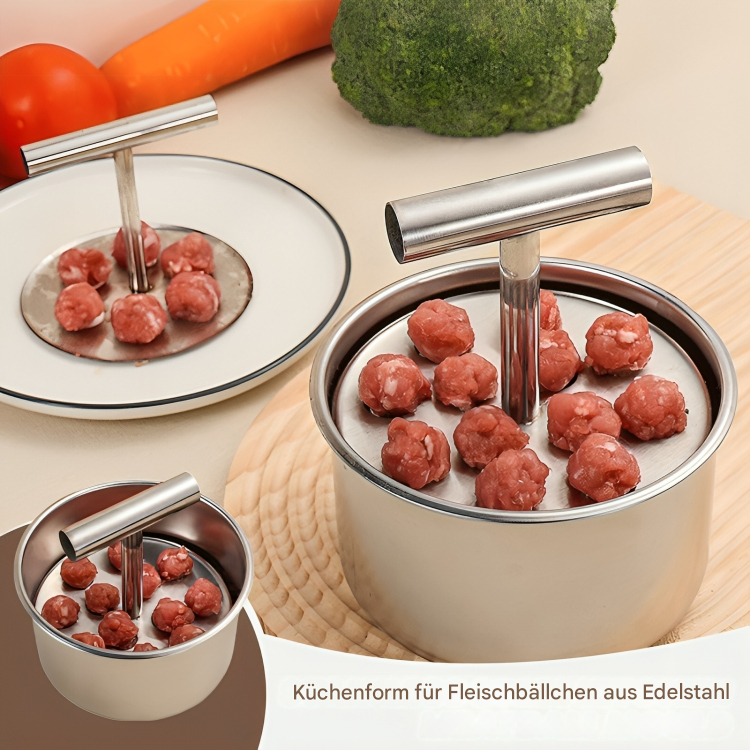 Meatballs | Uniform Size | Stainless Steel Kitchen Tool | FlavoForm