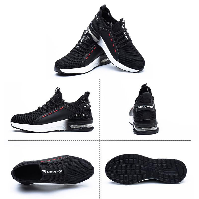 Men's Breathable Safety Shoes with Steel Toe and Sole