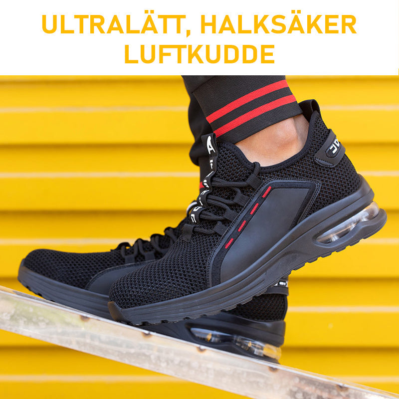 Men's Breathable Safety Shoes with Steel Toe and Sole