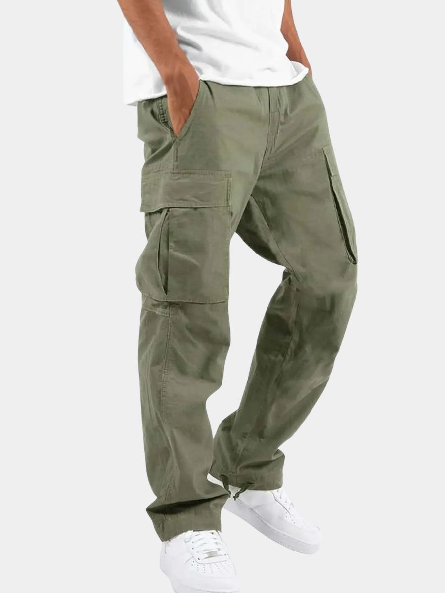 Men's Casual Drawstring Cargo Trousers