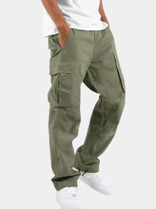 Men's Casual Drawstring Cargo Trousers