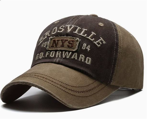Men's Distressed Vintage-Inspired Baseball Cap