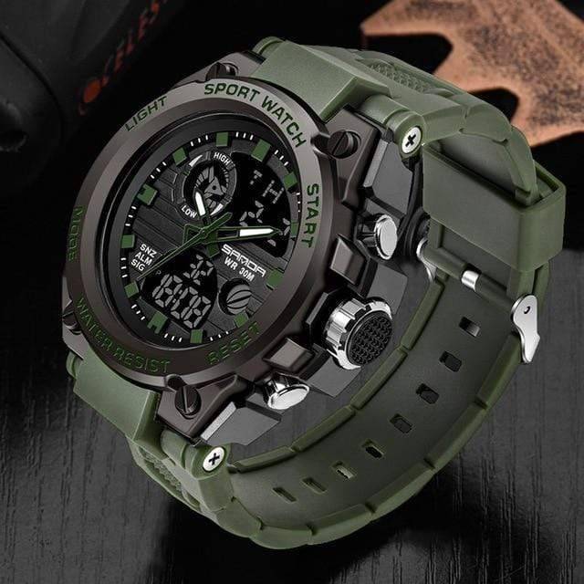 Men's Durable Outdoor Sport Dual Display Watch