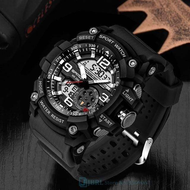 Men's Durable Outdoor Sport Dual Display Watch