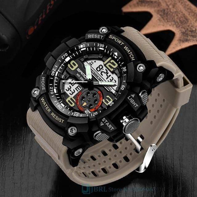 Men's Durable Outdoor Sport Dual Display Watch