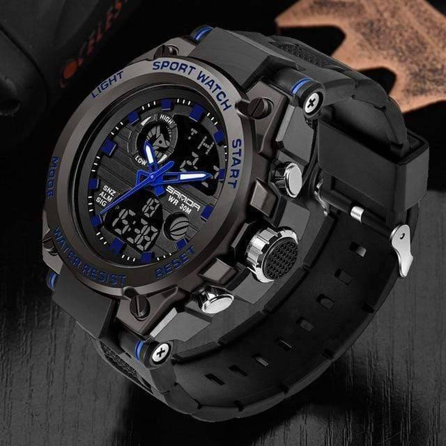 Men's Durable Outdoor Sport Dual Display Watch